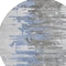 Homeroots 8' Blue Gray And Silver Round Abstract Washable Indoor Outdoor Area Rug 582382 - alternate 6
