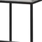 Homeroots 30" White and Black Iron and Fabric Backless Bar Height Bar Chair 605917 - alternate 4