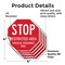 Signmission Stop Restricted Area Surgical Perso, 4 inch X 4 inch, Vinyl Decal, 5PK OC-D-5PACK-4-181 - alternate 3