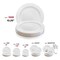 Smarty Had A Party 10.25" White with Silver Edge Rim Plastic Dinner Plates (120 Plates), 120PK 110S-CASE - alternate 6