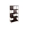 Homeroots 72" Brown Manufactured Wood Geometric Four Tier Etagere Bookcase 490163 - alternate 5