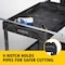 Rubbermaid Commercial Utility Cart with Deep Lipped Plastic Shelves, Plastic, 750 lb Load Capacity, 2 Shelves, 55 in L FG454600BLA - alternate 5