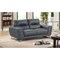Homeroots 68in Silver Genuine Leather Love Seat 329602 - alternate 3