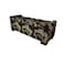 Homeroots 17in Brown and Champagne Solid Wood Upholstered Dining Bench 469317 - alternate 7
