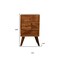Homeroots 24" Brown Solid Wood Two Drawer Nightstand 701731 - alternate 8