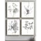 Homeroots Set Of Four Floral Wild Gold Framed Print Wall Art, 4PK 416792 - alternate 4