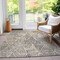 Homeroots 3' X 5' Beige Ivory And Black Geometric Washable Indoor Outdoor Area Rug 577547 - alternate 6