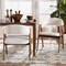 Baxton Studio Virden Boucle Upholstered Dining Chair Set of 2 261-2PC-14252-ZORO - alternate 4
