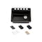 Kohler Riverby 27 undermount single-bowl workstation kitchen sink Black Black 8668-5UPC-7 - alternate 3