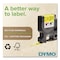 Dymo Rhino Flexible Nylon Industrial Label Tape, 0.5" x 11.5 ft, Yellow/Black Print 18490 - alternate 3