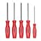 Mayhew Pro Series Screwdriver Set, 5-Piece, Alloy Steel, Brushed, Red 26028C - alternate 2
