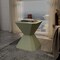 Leisuremod Azure 17 in Modern Round Fiberstone Side Table, Weather-Resistant, Fully Assembled AST17OG - alternate 4