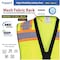 Protectx Class 2 High Visibility Safety Vest, 6 Pockets, Zipper Front, Mesh Back, Lime Green/Black SV-120SM4-GNBK-S - alternate 6
