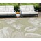 Homeroots 8' X 10' Artichoke Green Ivory And Taupe Floral Washable Indoor Outdoor Area Rug 589521 - alternate 1