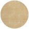 Homeroots 8' Beige And Ivory Round Geometric Washable Indoor Outdoor Area Rug 614055 - alternate 7
