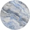 Homeroots 8' Blue And Silver Round Abstract Washable Indoor Outdoor Area Rug 618420 - alternate 6