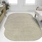 Jonathan Y Margot Modern Geometric Arch Stripe Cream/Natural 5 ft. x 8 ft. Indoor/Outdoor Shaped Area Rug SHP201B-5 - alternate 6