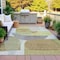 Homeroots 5' X 8' Fern Green And Gray Abstract Washable Indoor Outdoor Area Rug 632156 - alternate 7