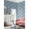 A-Street Prints Villa Blue Embellished Ogee Wallpaper 4122-72401 - alternate 3
