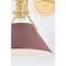 Hudson Valley Lighting Painted No. 2 Wall Sconce in Aged Brass/Soft Crimson by Mark D. Sikes MDS350-AGB/CRN - alternate 4