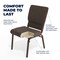 Flash Furniture Brown Dot Fabric Church Chair, PK4 4-FD-CH02185-GV-BNDOT-GG - alternate 9