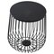 Leisuremod Round 15 in W, 16 in L, Manufactured Wood/Steel, Black RTBL-15BL - alternate 4