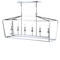 Jonathan Y Pagoda 49" 6-Light Classic Traditional Metal Linear Cage Lantern LED Pendant, Chrome JYL7439C - alternate 8