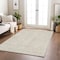 Homeroots 10' X 14' Beige And Ivory Geometric Washable Indoor Outdoor Area Rug 600797 - alternate 6