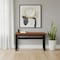 Homeroots Adjustable Brown and Black Wood and Metal Sled Computer Desk 489932 - alternate 5
