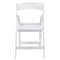 Elama 4 Piece Plastic Folding Resin Chair in White with Removable Seat Pad ELM-L001W - alternate 8