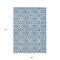Homeroots 8' X 10' Denim Blue And Ivory Geometric Washable Indoor Outdoor Area Rug 594848 - alternate 4