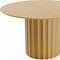 Homeroots 52" Brown Solid Wood Pedestal Base Round Top Dining Table 721000 - alternate 5