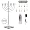 Vintiquewise Silver Finish Modern Contemporary Hanukkah Menorah with Remote Control for Home, Office, or QI004694.SL - alternate 5