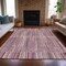 Homeroots 5' X 8' Blush And Ivory Striped Washable Indoor Outdoor Area Rug 631528 - alternate 6
