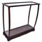 Homeroots 13in Dark Brown And Clear Glass Standard Display Stand 364372 - alternate 6
