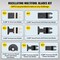 Vevor Oscillating Multi Tool Saw Blades Multi Tool Blades 50PCS for Wood Metal TZ-50PCS-6 - alternate 4