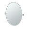 Gatco Channel 32" Frameless Oval Mirror, Chrome 4689LG - alternate 1