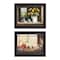 Homeroots Set Of Two Tea Apples and Strawberries Black Framed Print Kitchen Wall Art, 2PK 405772 - alternate 1