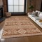 Homeroots 10' X 14' Orange And Ivory Southwestern Washable Indoor Outdoor Area Rug 593713 - alternate 9