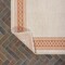 Jonathan Y Lucia Classic Diamond Border Cream/Orange 8 ft. x 10 ft. Indoor/Outdoor Area Rug SMB207F-8 - alternate 6