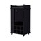 Homeroots Black Rolling Bar Cart With Wine Storage 535110 - alternate 5
