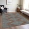 Homeroots 8' X 10' Brown And Aqua Geometric Washable Indoor Outdoor Area Rug 598731 - alternate 4