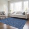 Homeroots 5' X 8' Navy Blue Gray And Ivory Polka Dot Washable Indoor Outdoor Area Rug 599059 - alternate 8