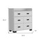 Homeroots 34" White Five Drawer Dresser 544016 - alternate 3