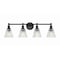 Z-Lite Auden Matte Black 4 Light Vanity 7704-4V-MB - alternate 1