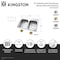 Kingston Brass 33-Inch Stainless Steel Self-Rimming Double Bowl Drop-In Kitchen Sink, 4-Hole with Strainer KGKTD332261 - alternate 2
