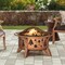 Sunjoy 30 in. Tree Motif Round Wood Burning Firepit A301027000 - alternate 5