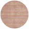 Homeroots 8' Rust And Coral Round Oriental Washable Indoor Outdoor Area Rug 616348 - alternate 6