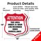 Signmission 24 Hour Surveillance Shield Sign Attenti, 18 inch X 18 inch, Plastic Sign, 2PK SHI-P-2PACK-18-352 - alternate 5