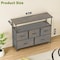 Simple Deluxe TV Stand Dresser for Bedroom Entertainment Center with 5 Fabric Drawers, Storage Organizers Units f 3A88HKCABT5TVRUST - alternate 7